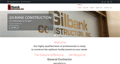 Desktop Screenshot of gilbankconstruction.com