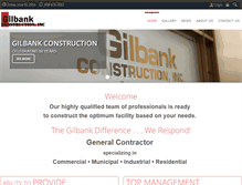 Tablet Screenshot of gilbankconstruction.com